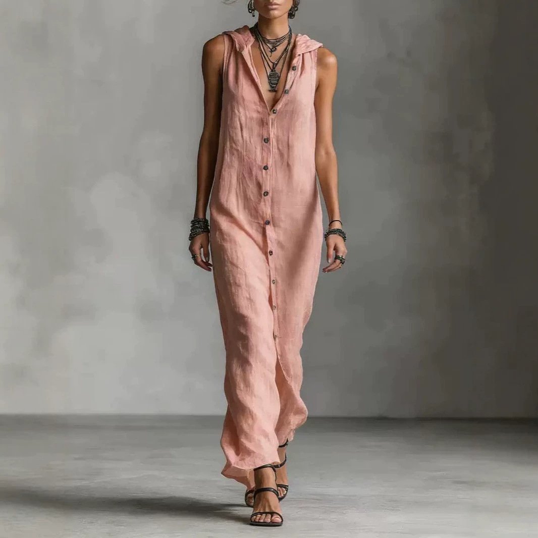 Sleeveless Long Dress Women's One-piece Dress - Image 6