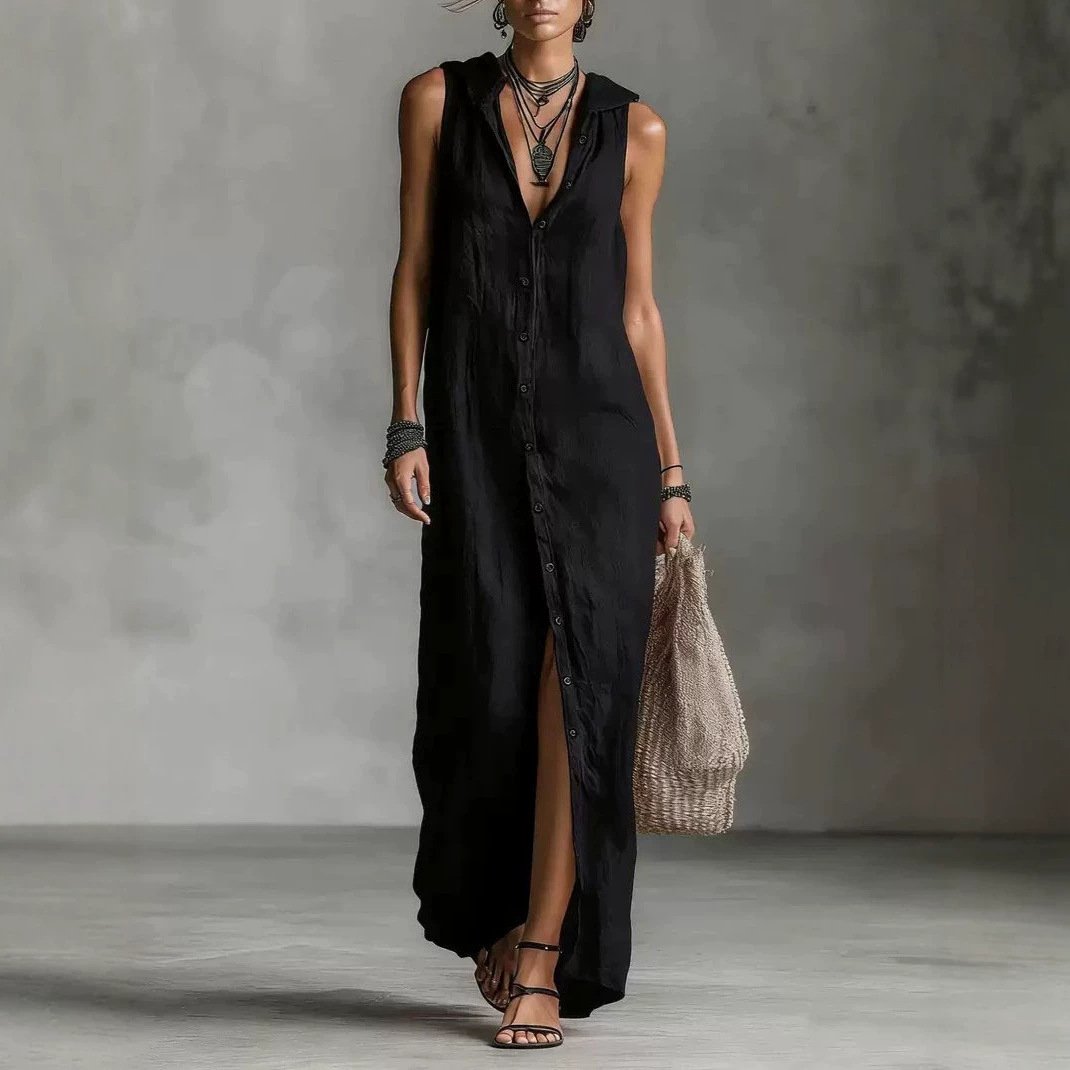 Sleeveless Long Dress Women's One-piece Dress - Image 5