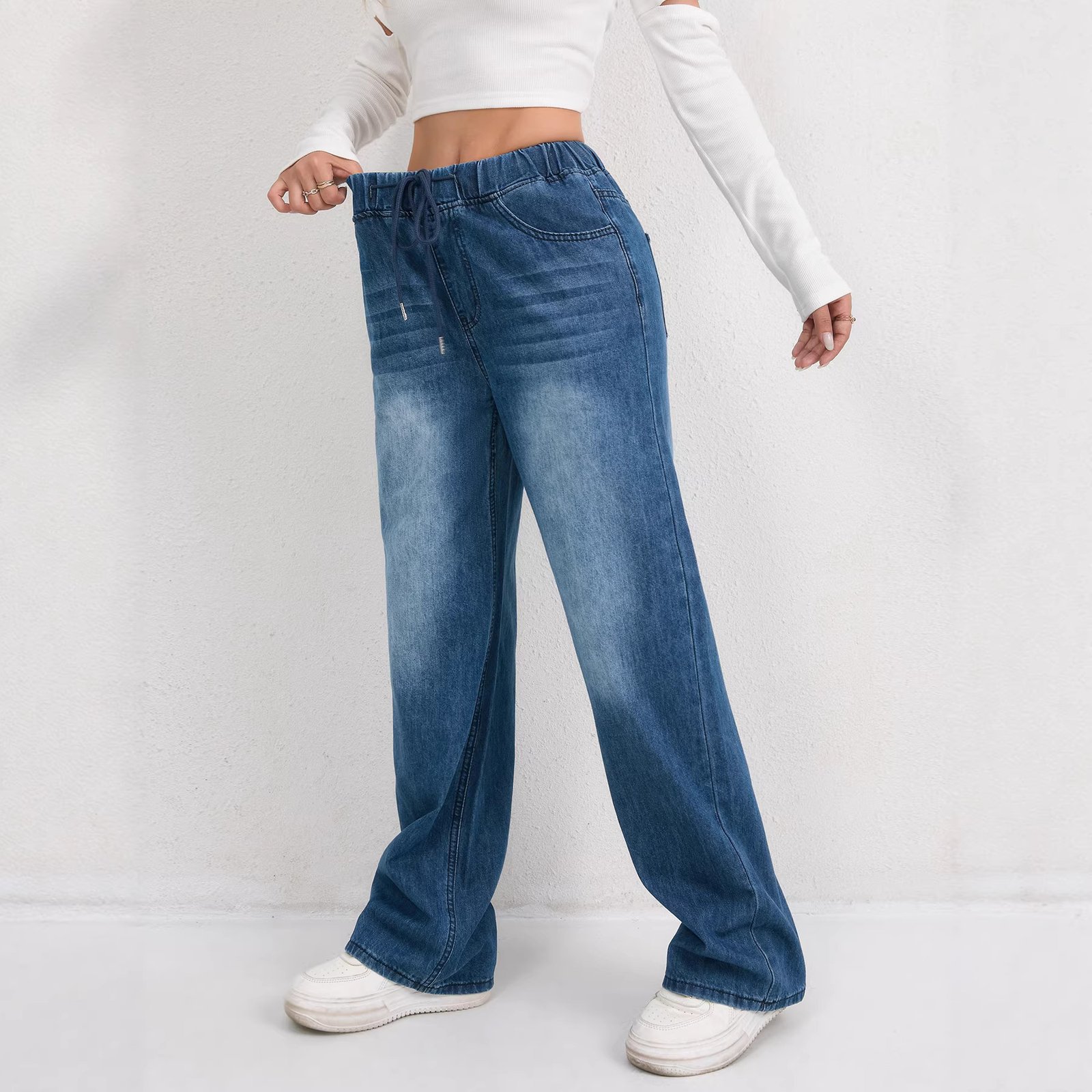 Straight-Leg Denim Jeans For Women - Image 6