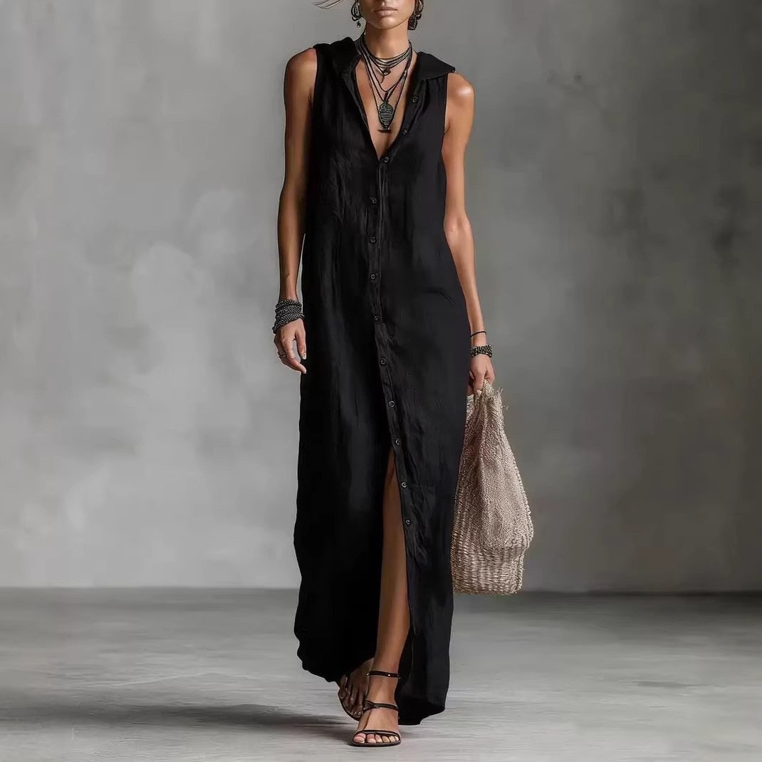 Sleeveless Long Dress Women's One-piece Dress - Image 8