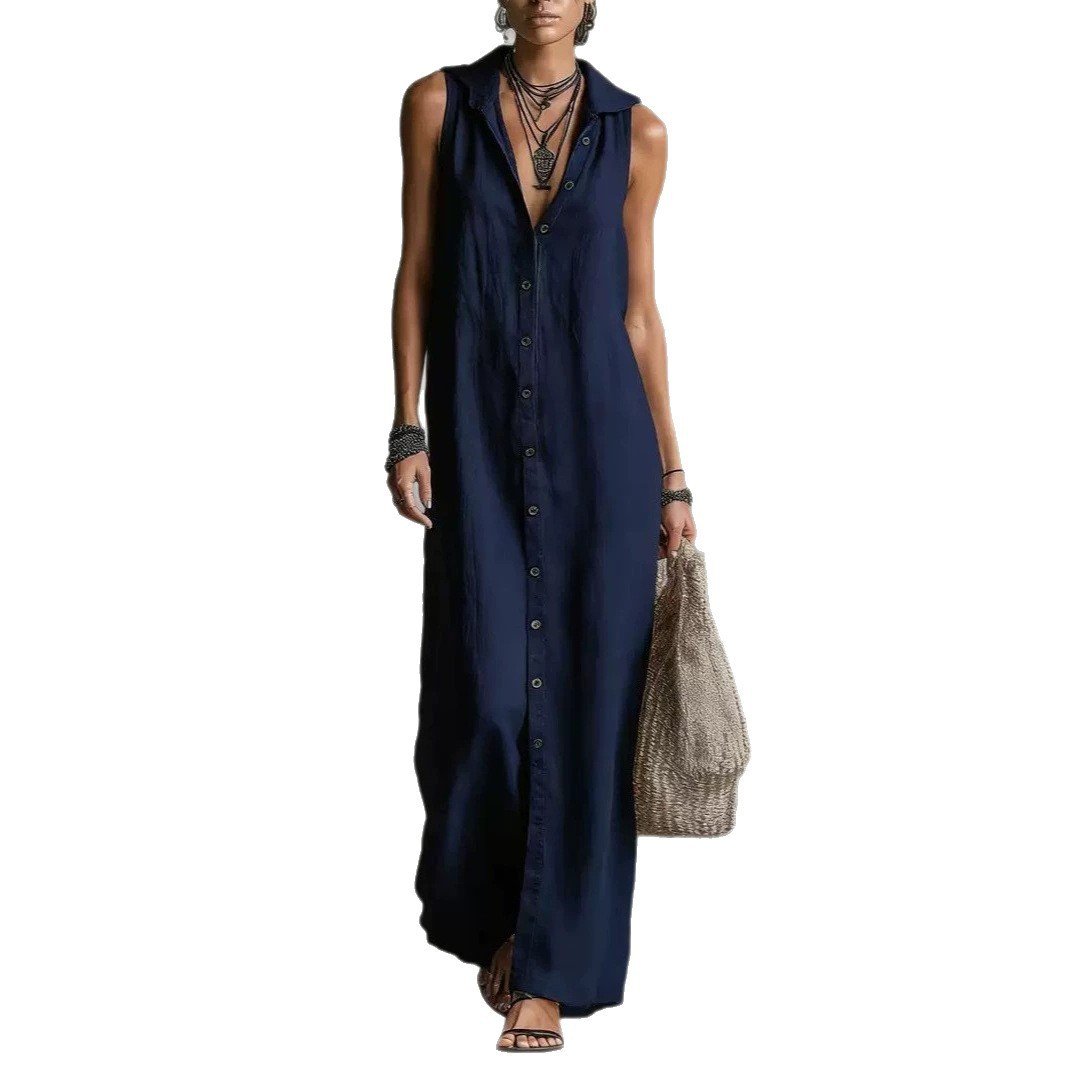 Sleeveless Long Dress Women's One-piece Dress - Image 10
