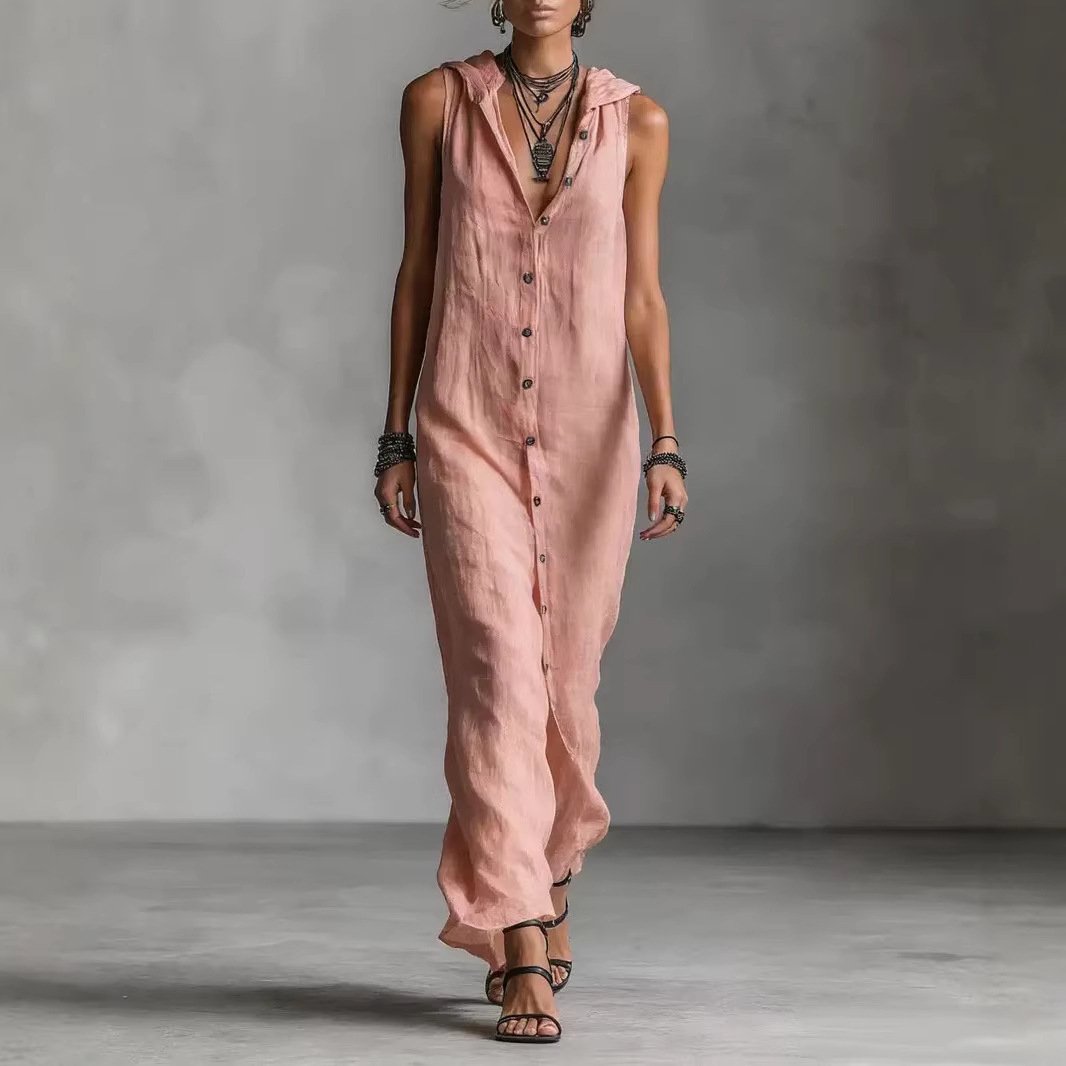 Sleeveless Long Dress Women's One-piece Dress - Image 2