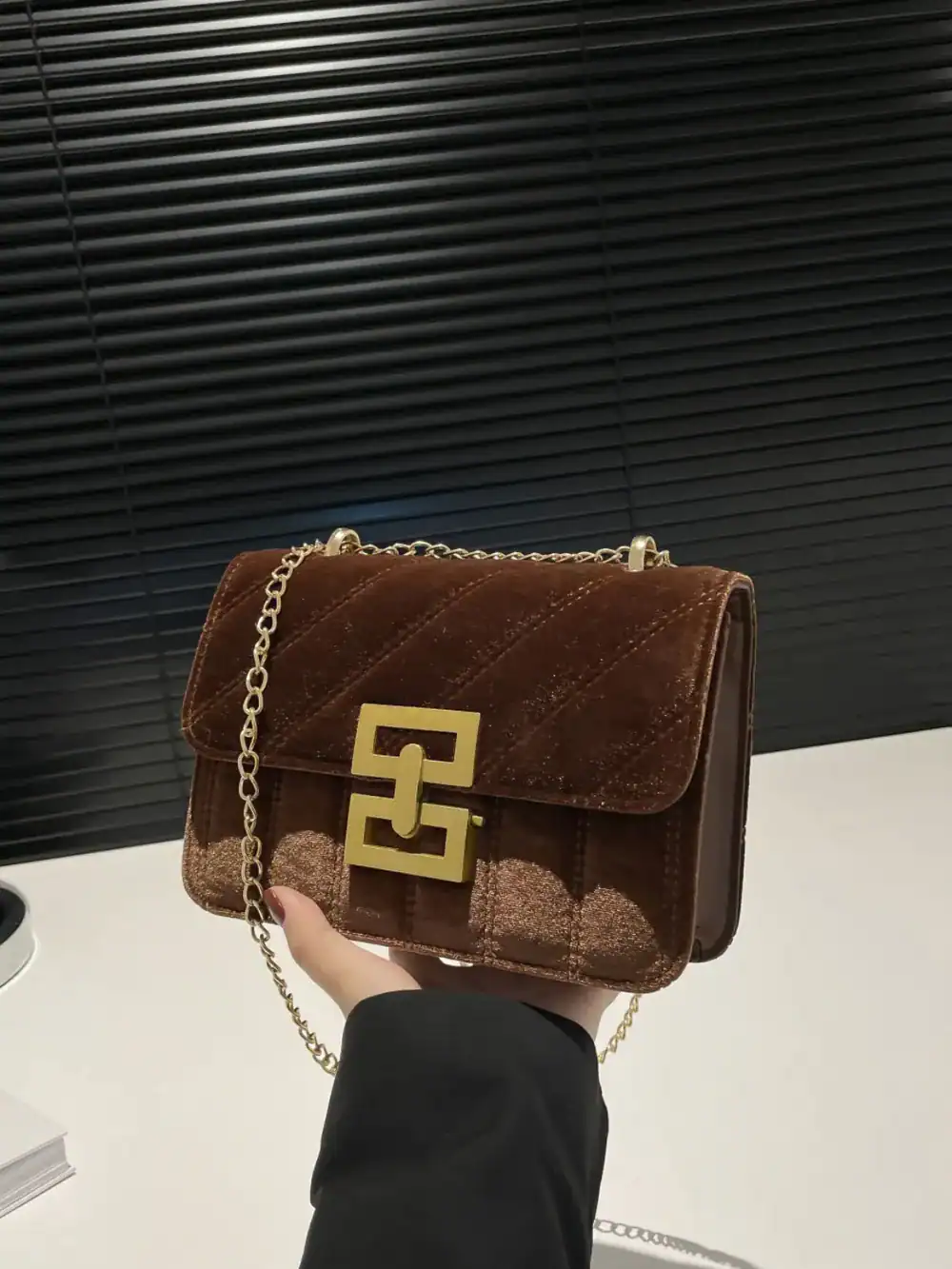 Soft-touch shoulder bag