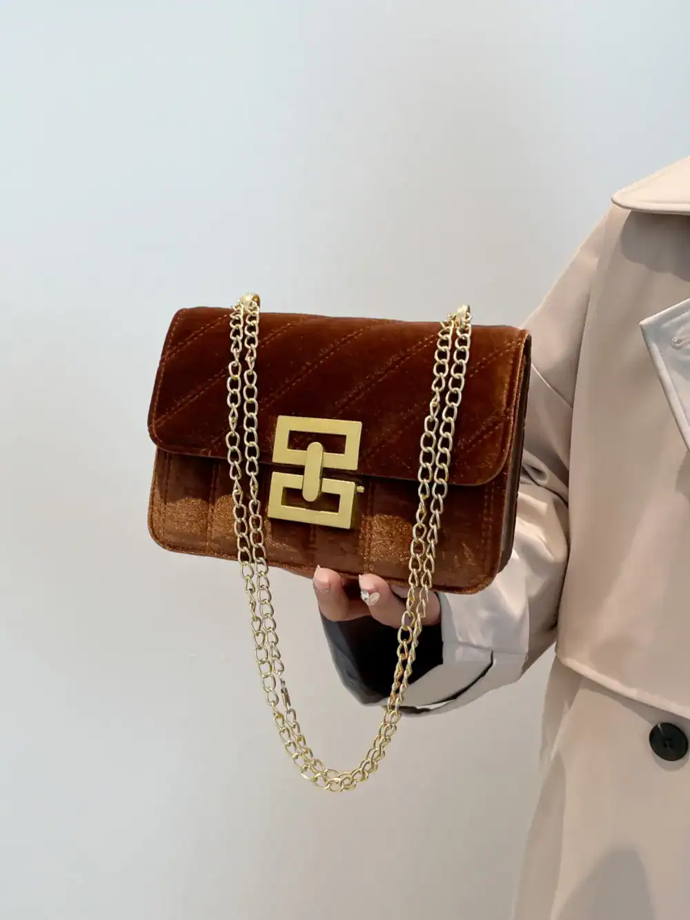 Soft-touch bag styling
