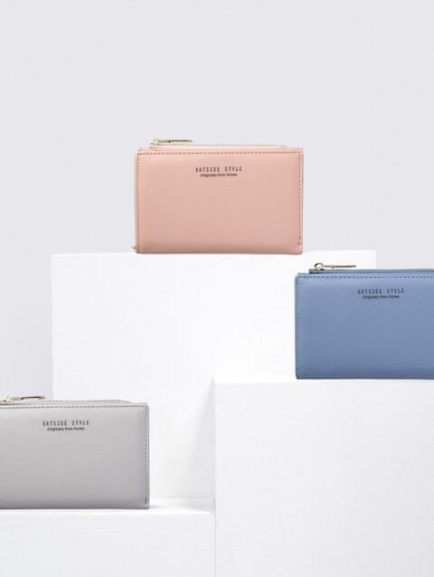 Slim Zip Coin Wallet with Card Slots